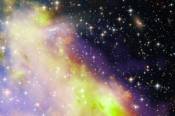 Star field in space a nebulae and a gas congestion. The elements of this image furnished by NASA.