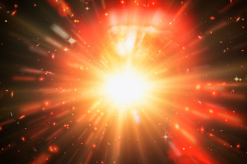 Star splash. The elements of this image furnished by NASA.
