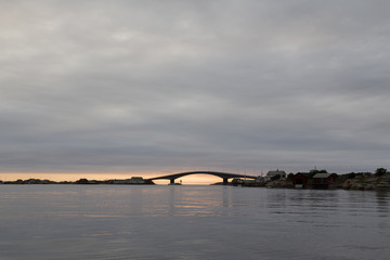 Norway island Averoy Nordic landscape North autumn picture