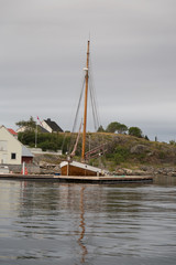 Norway island Averoy Nordic landscape North autumn picture