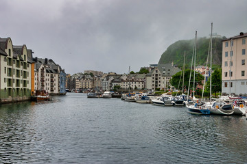 View of Bergen from Mount Floyen, Norway