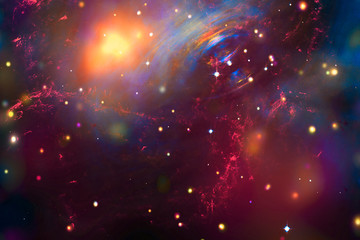 Fototapeta na wymiar Far being shone galaxy. The elements of this image furnished by NASA.