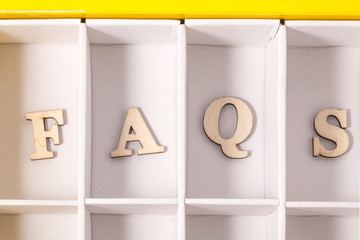 FAQs wood letters. frequently asked questions