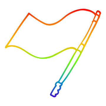 recommend clip art: rainbow gradient line drawing cartoon flag