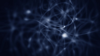 Abstract background that shows connections between nodes - data, information, or biological objects such as neurons.