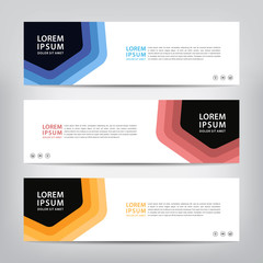 modern design, web banner template, vector illustration