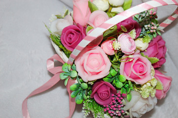 bridal bouquet of roses