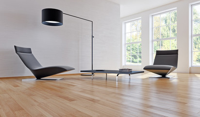 large luxury modern bright interiors room illustration 3D rendering