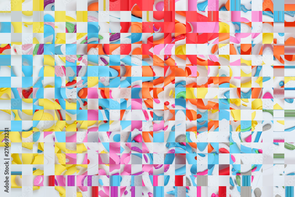 Poster abstract background with squares