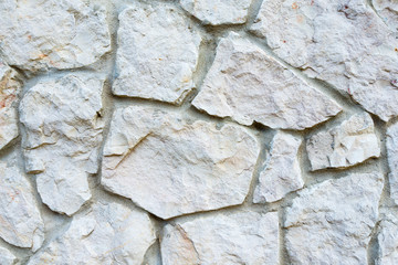 Background of white stone wall texture - high resolution image