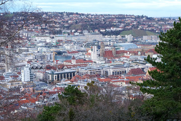 panoramic view of downtown Stuttgart
