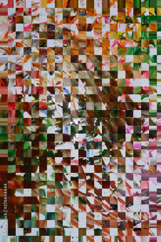 Poster abstract background with squares