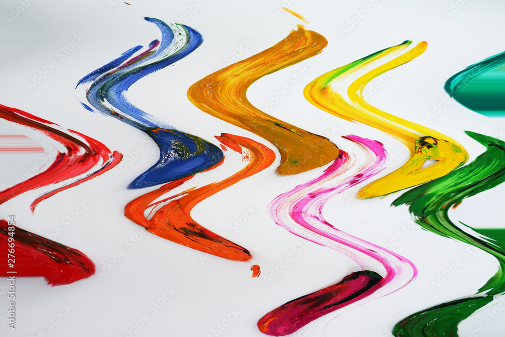 Poster abstract wave colorful background and pattern