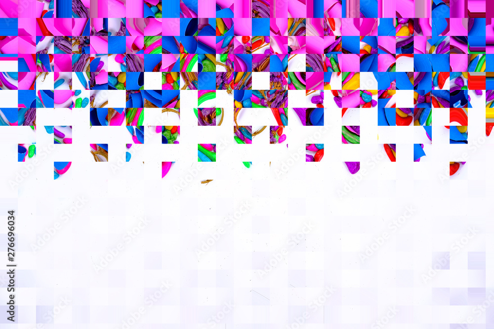 Poster abstract square colorful background and pattern