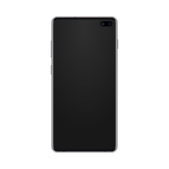 Black smart phone concept isolated with empty screen