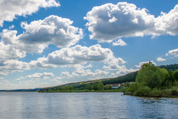 Lake Brombaсhsee in Germany in spring