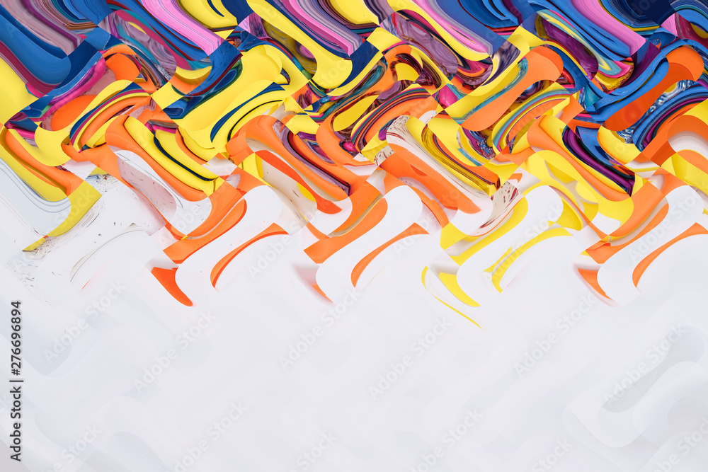 Aufkleber abstract wave colorful background and pattern