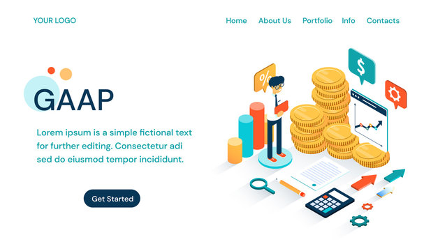 GAAP - Generally Accepted Accounting Principles Website Template