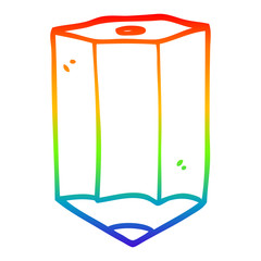 rainbow gradient line drawing cartoon colored pencil