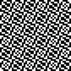 Fototapeta premium Abstract geometric background. Seamless pattern. Black and white pattern. Monochrome ornament.