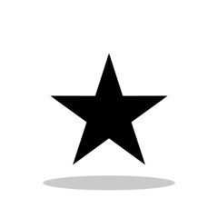 Star / Simple star icon in flat style. Star symbol for your web site design, logo, app, UI Vector EPS 10.