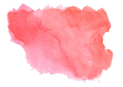 watercolor abstract strokes with red shades.High resolution banner