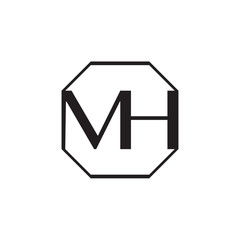 MH logo, monogram, vector