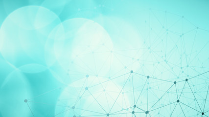 Circles connected lines communication technology presentation layout