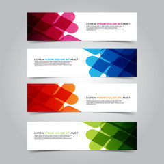 Fototapeta premium Vector Abstract banner web template