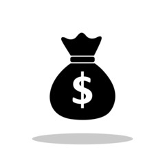 Money Bag icon in trendy flat style. Vector Illustration EPS 10.
