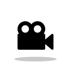 Cinema / Movie Camera icon in trendy flat style. Vector Illustration EPS 10.