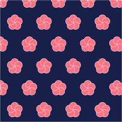 Japanese pattern plum