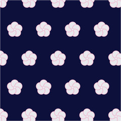Japanese pattern plum