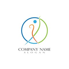 Obraz premium Healthy Life Logo vector template