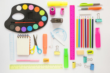 Set of various stationery