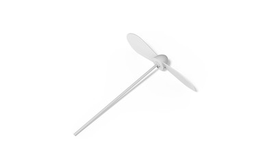 Blank promotional spinning dragonfly mock up template for branding, 3d illustration