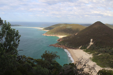 Fototapeta premium View From Tomaree Mountain Australia
