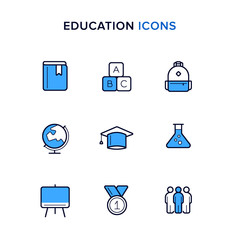 Set of education icons