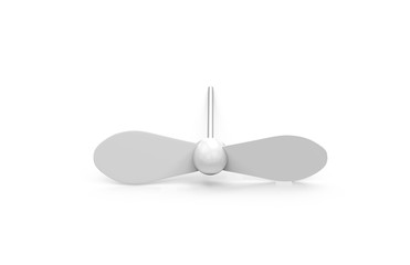 Blank promotional spinning dragonfly mock up template for branding, 3d illustration