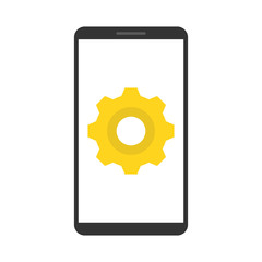 Mobile app development. Vector illustration.