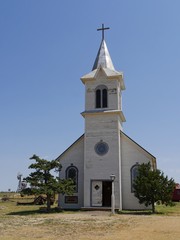 Fototapeta na wymiar Old church building in South Dakota