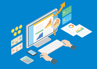 ビジネス　経済　検索　お金　インターネット　3D素材
