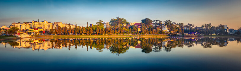  Xuan Huong Lake, Dalat, Vietnam. Panorama