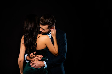 Close up back rear behind photo beautiful she her wife spine he him his husband mrs mr married...