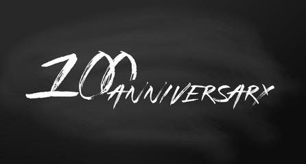 Fototapeta na wymiar 100 anniversary logo concept. 100th years birthday icon. Isolated golden numbers on chalkboard background. Vector illustration. EPS10.