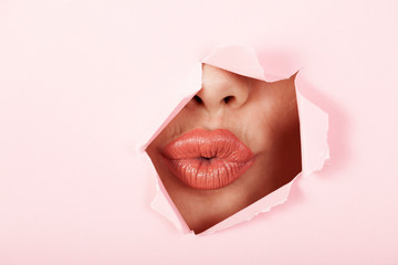 lipstick and lips collage	