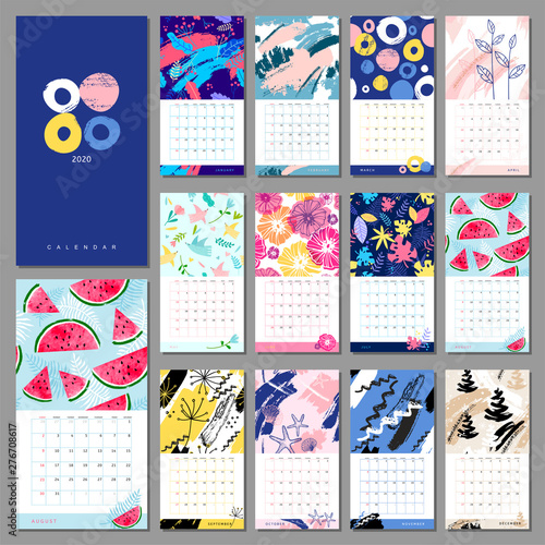 Regular monthly calendar 2020 with summary habits. Printable photograph regarding Printable Textures identify Regular calendar 2020 with summary behavior. Printable