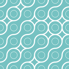 Abstract geometrical woven lines seamless. Vector illustration.