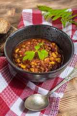 Mexican chili con carne.