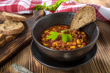 Mexican chili con carne.
